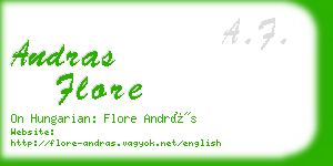 andras flore business card